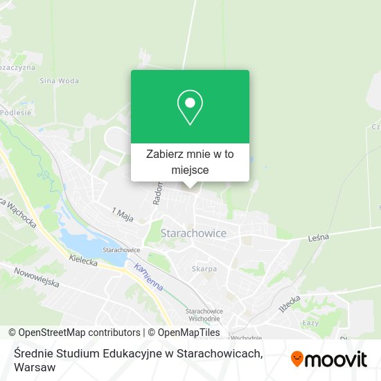 Mapa Średnie Studium Edukacyjne w Starachowicach