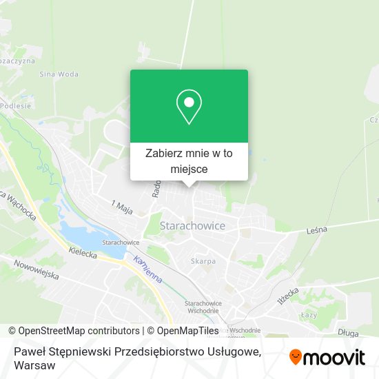 Mapa Paweł Stępniewski Przedsiębiorstwo Usługowe