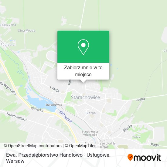 Mapa Ewa. Przedsiębiorstwo Handlowo - Usługowe