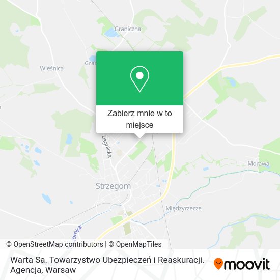 Mapa Warta Sa. Towarzystwo Ubezpieczeń i Reaskuracji. Agencja