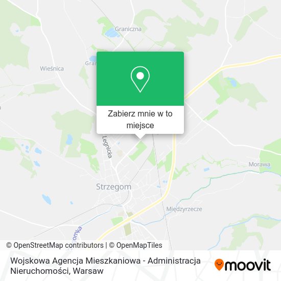 Mapa Wojskowa Agencja Mieszkaniowa - Administracja Nieruchomości