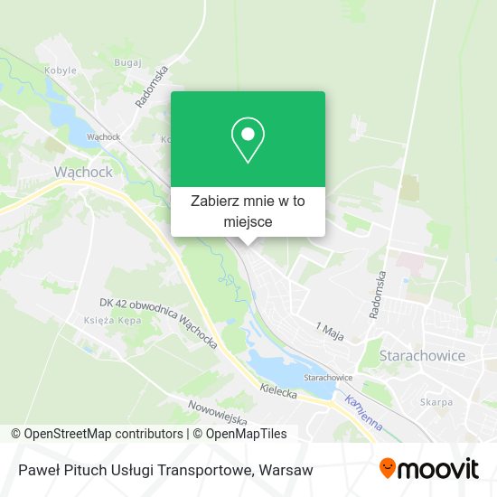 Mapa Paweł Pituch Usługi Transportowe