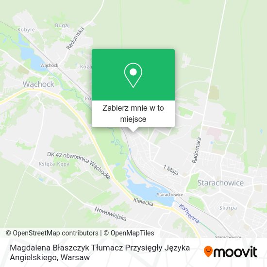 Mapa Magdalena Błaszczyk Tłumacz Przysięgły Języka Angielskiego