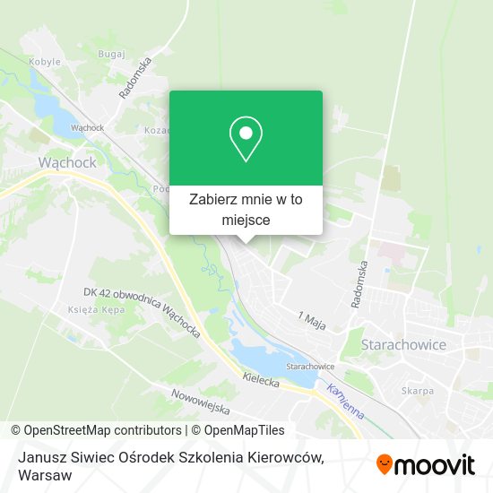 Mapa Janusz Siwiec Ośrodek Szkolenia Kierowców