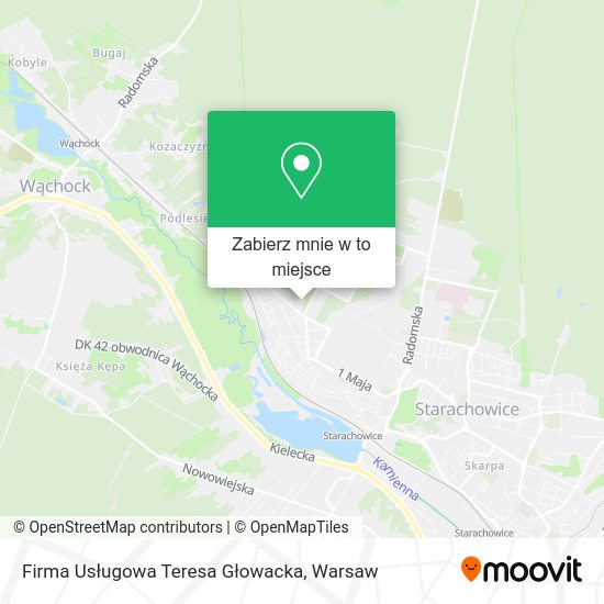 Mapa Firma Usługowa Teresa Głowacka