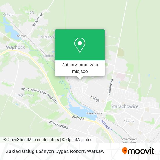 Mapa Zakład Usług Leśnych Dygas Robert