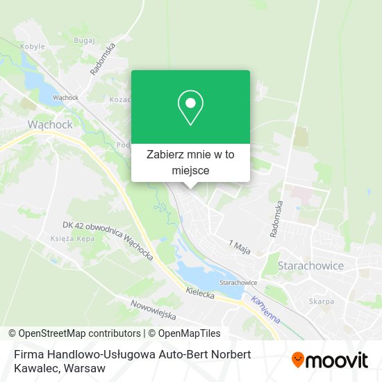 Mapa Firma Handlowo-Usługowa Auto-Bert Norbert Kawalec