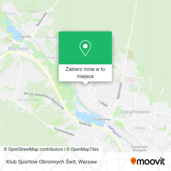 Mapa Klub Sportow Obronnych Świt