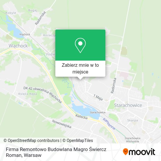 Mapa Firma Remontowo Budowlana Magro Świercz Roman