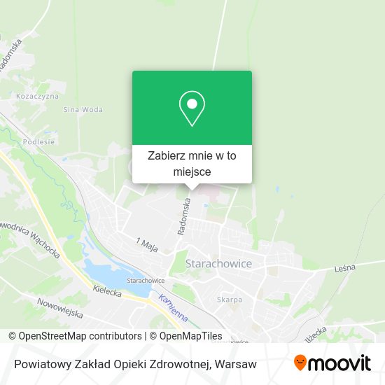 Mapa Powiatowy Zakład Opieki Zdrowotnej