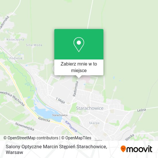 Mapa Salony Optyczne Marcin Stępień Starachowice