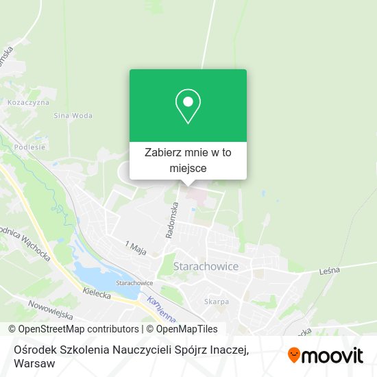 Mapa Ośrodek Szkolenia Nauczycieli Spójrz Inaczej