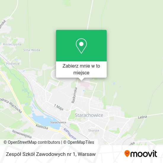 Mapa Zespół Szkół Zawodowych nr 1