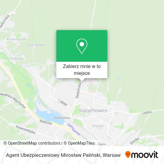 Mapa Agent Ubezpieczeniowy Mirosław Paliński