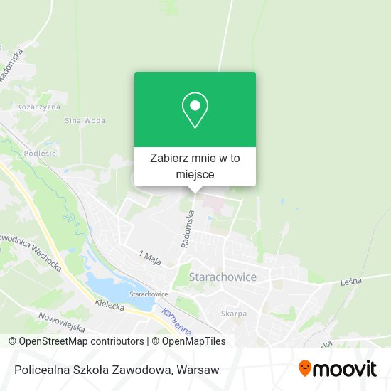 Mapa Policealna Szkoła Zawodowa