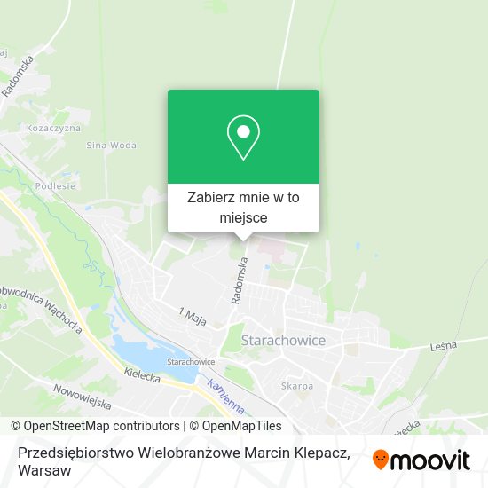 Mapa Przedsiębiorstwo Wielobranżowe Marcin Klepacz