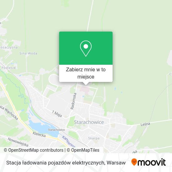 Mapa Stacja ładowania pojazdów elektrycznych