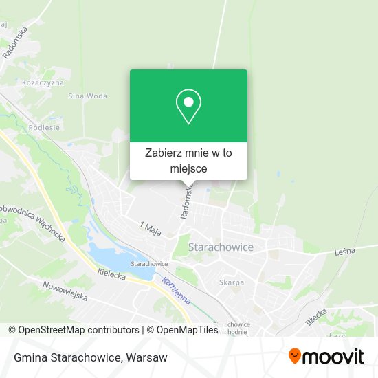 Mapa Gmina Starachowice