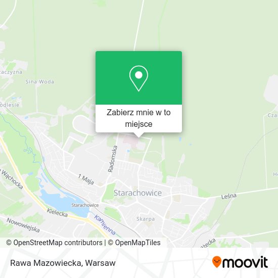 Mapa Rawa Mazowiecka