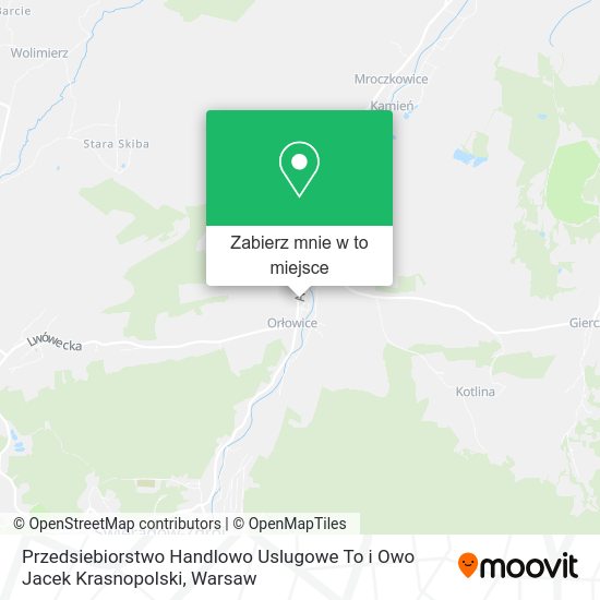 Mapa Przedsiebiorstwo Handlowo Uslugowe To i Owo Jacek Krasnopolski