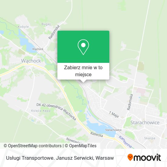 Mapa Usługi Transportowe. Janusz Serwicki