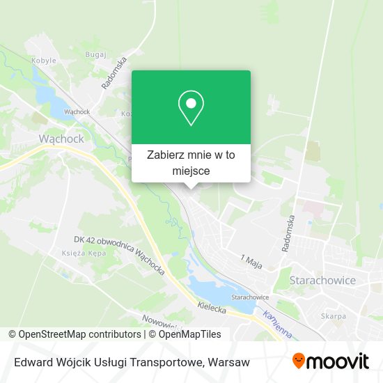 Mapa Edward Wójcik Usługi Transportowe