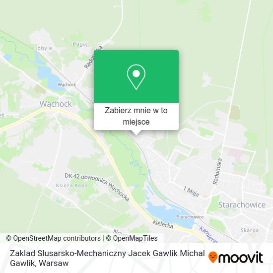 Mapa Zaklad Slusarsko-Mechaniczny Jacek Gawlik Michal Gawlik