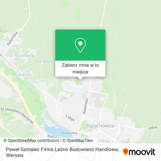 Mapa Paweł Szmalec Firma Leśno Budowlano Handlowa