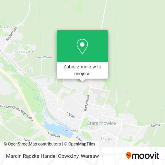 Mapa Marcin Rączka Handel Obwoźny