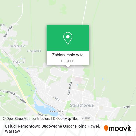 Mapa Usługi Remontowo Budowlane Oscar Fiołna Paweł