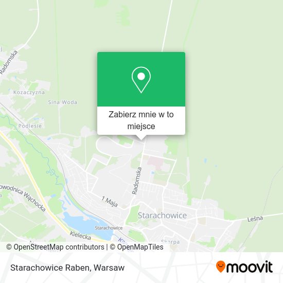 Mapa Starachowice Raben