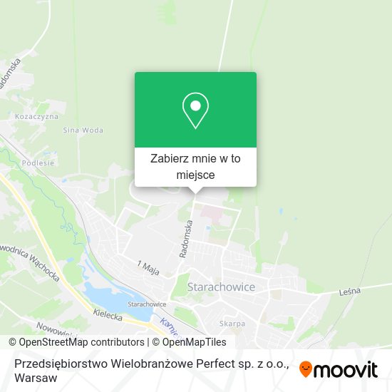 Mapa Przedsiębiorstwo Wielobranżowe Perfect sp. z o.o.