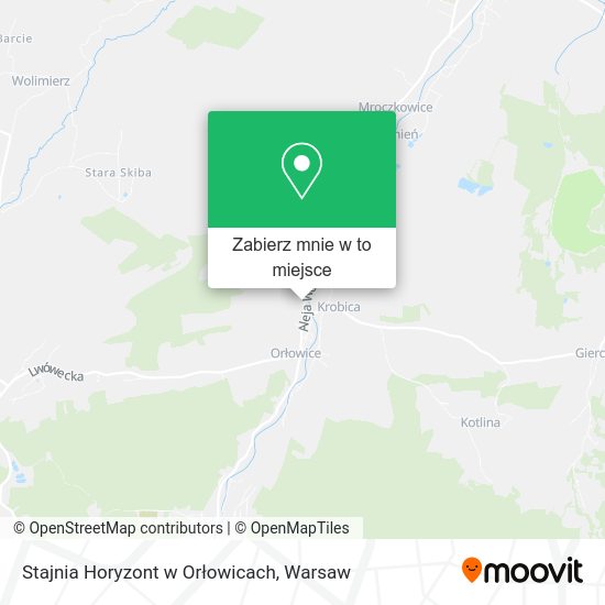 Mapa Stajnia Horyzont w Orłowicach