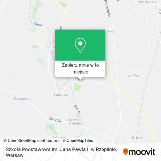 Mapa Szkoła Podstawowa im. Jana Pawła II w Rzeplinie