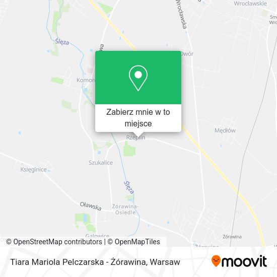 Mapa Tiara Mariola Pelczarska - Żórawina