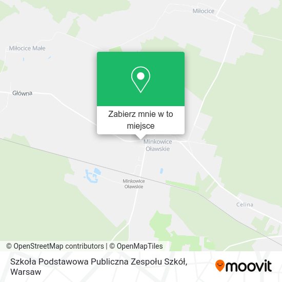 Mapa Szkoła Podstawowa Publiczna Zespołu Szkół