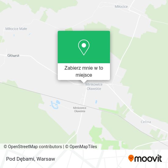 Mapa Pod Dębami