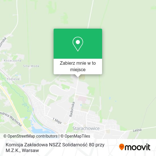 Mapa Komisja Zakładowa NSZZ Solidarność 80 przy M.Z.K.