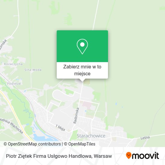 Mapa Piotr Ziętek Firma Usłgowo Handlowa