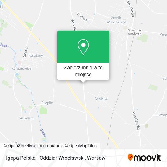 Mapa Igepa Polska - Oddział Wrocławski