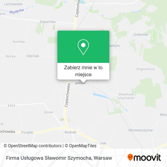 Mapa Firma Usługowa Sławomir Szymocha