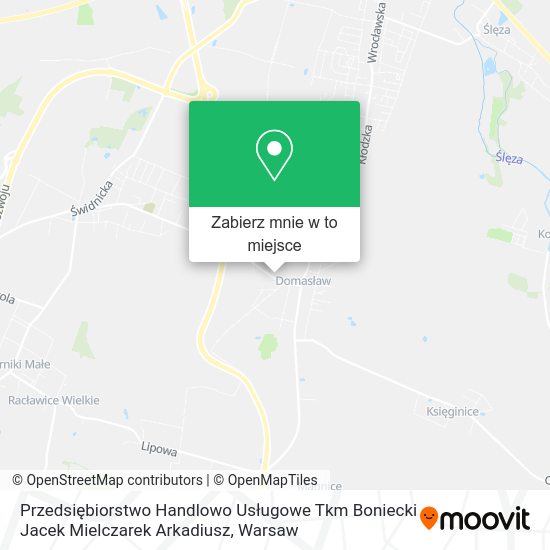 Mapa Przedsiębiorstwo Handlowo Usługowe Tkm Boniecki Jacek Mielczarek Arkadiusz