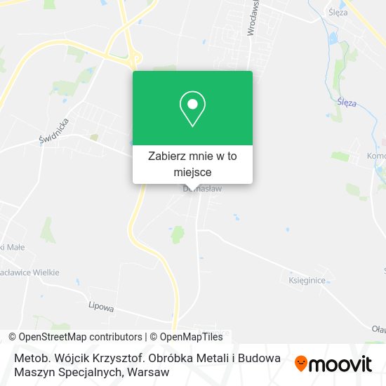 Mapa Metob. Wójcik Krzysztof. Obróbka Metali i Budowa Maszyn Specjalnych