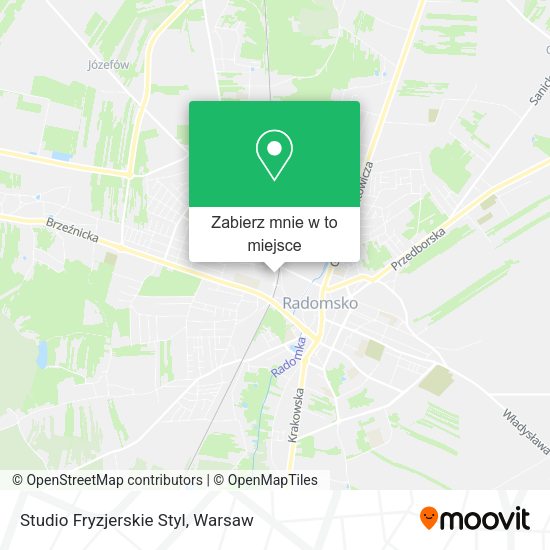 Mapa Studio Fryzjerskie Styl