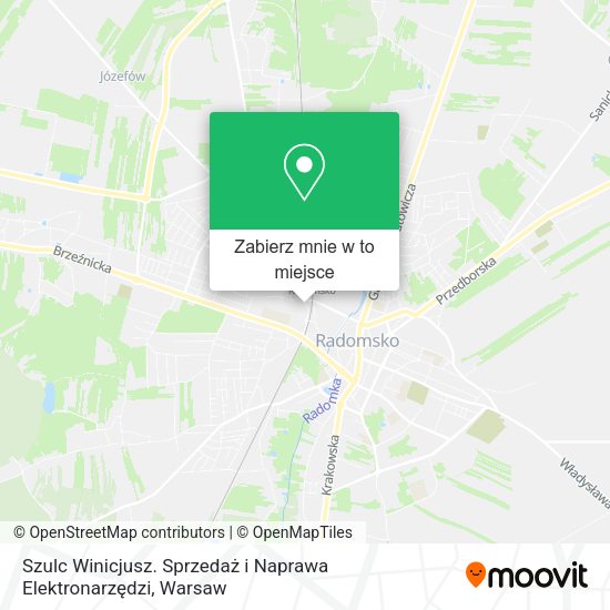 Mapa Szulc Winicjusz. Sprzedaż i Naprawa Elektronarzędzi