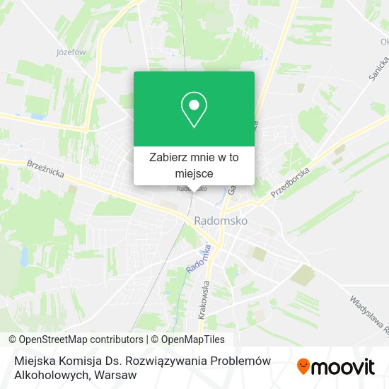 Mapa Miejska Komisja Ds. Rozwiązywania Problemów Alkoholowych