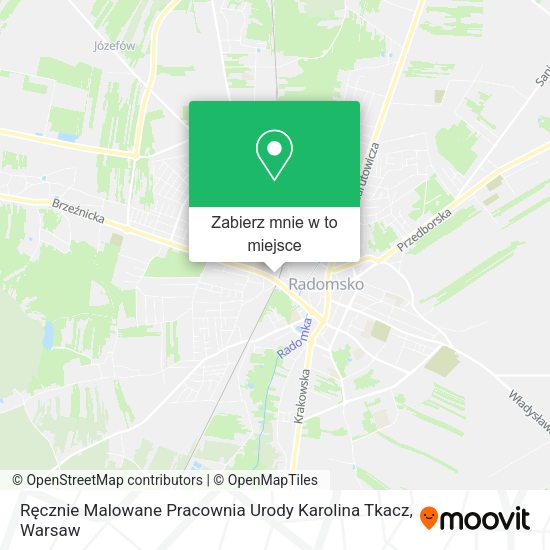 Mapa Ręcznie Malowane Pracownia Urody Karolina Tkacz