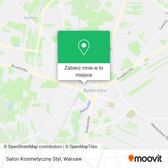 Mapa Salon Kosmetyczny Styl