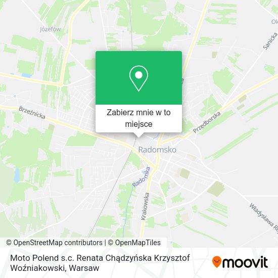 Mapa Moto Polend s.c. Renata Chądzyńska Krzysztof Woźniakowski