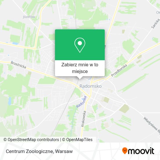 Mapa Centrum Zoologiczne